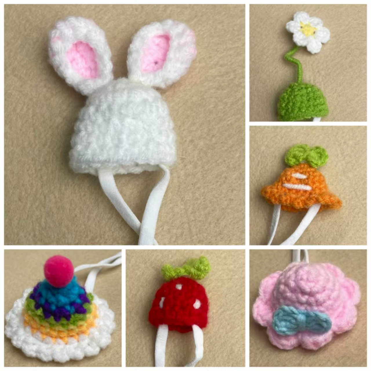 Милая мини-шапочка для хомяка в европейском и американском стиле, связанная вручную, костюм большого гуся, праздничный стиль, на Пасху.