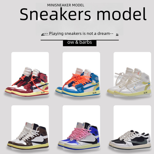 Gourmet Mini 3D AJ Model Shoes Car Decoration Creative Ornament Basketball Shoes Figure Shelf Decor Gift