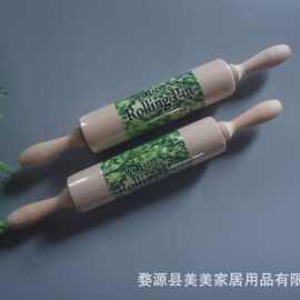 厂家现货供应实木擀面杖 荷木面粉棍 中号活动擀泥杖工具
