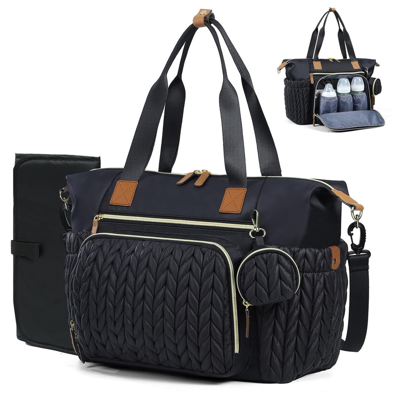 Light Luxury, Wear-Resistant, Multi-Functional Handbag with Layered Storage for Baby Bottles and Diapers, Waterproof Travel Storage Mommy Travel Bag Light Luxury, Wear-Resistant, Multi-Functional Handbag with Layered Storage for Baby Bottles and Diapers, Waterproof Travel Storage Mommy Travel Bag