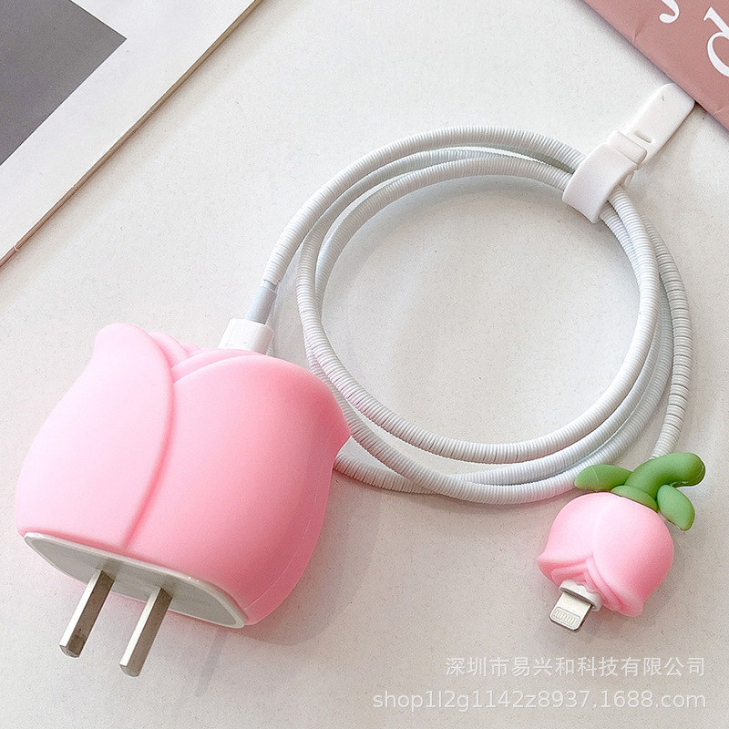 Aplicable Apple 18W / 20W cargador de cabeza de cubierta cargador de cubierta de cable de datos cubierta de 4 piezas al por mayor