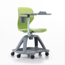 加厚轻奢培训椅带写字板书房学生桌椅智慧辅导班人体工学培训椅