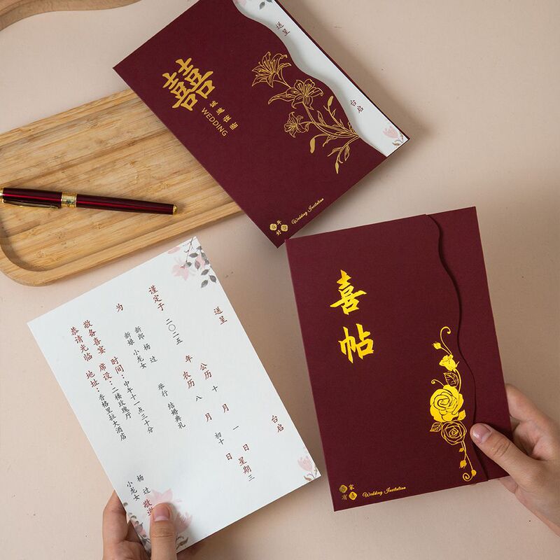 結婚式招待状 結婚式招待状 2024年新作 中国風 高級感 特製ネイル シンプル 高級招待状|undefined