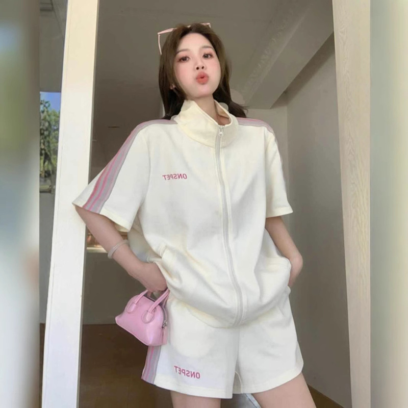 Plus Size Casual College Style Shorts for Women Summer New Age-Reducing Fat mm High-Waisted Sports Loose Slimming Shorts for Women