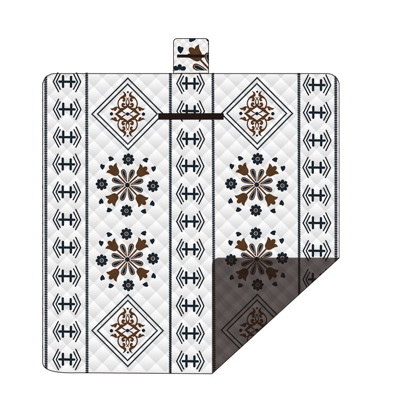 보헤미안 화이트 색상---2X 2m 명주 + 100g 니들펀치 면 + 210D 옥스포드 천