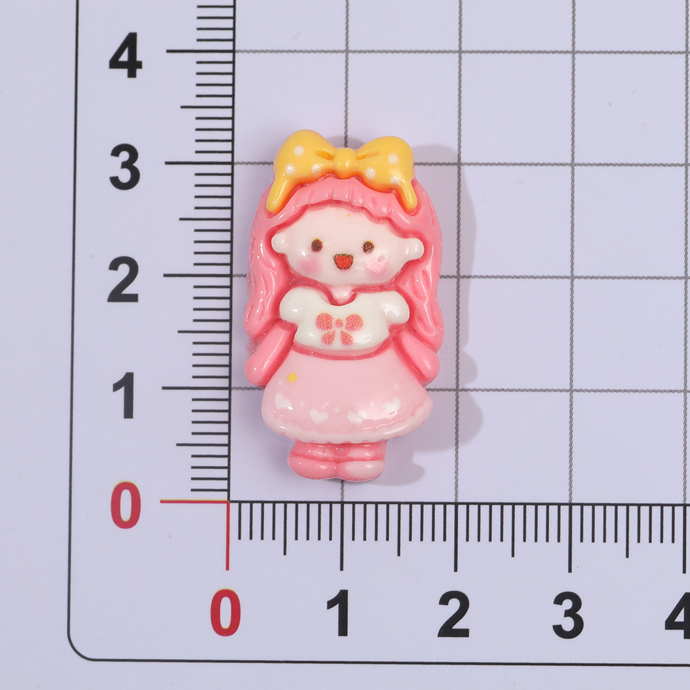 Dibujos animados miniatura moda chica resina accesorios DIY crema pegamento horquilla teléfono móvil Shell agujero zapatos y otros materiales al por mayor