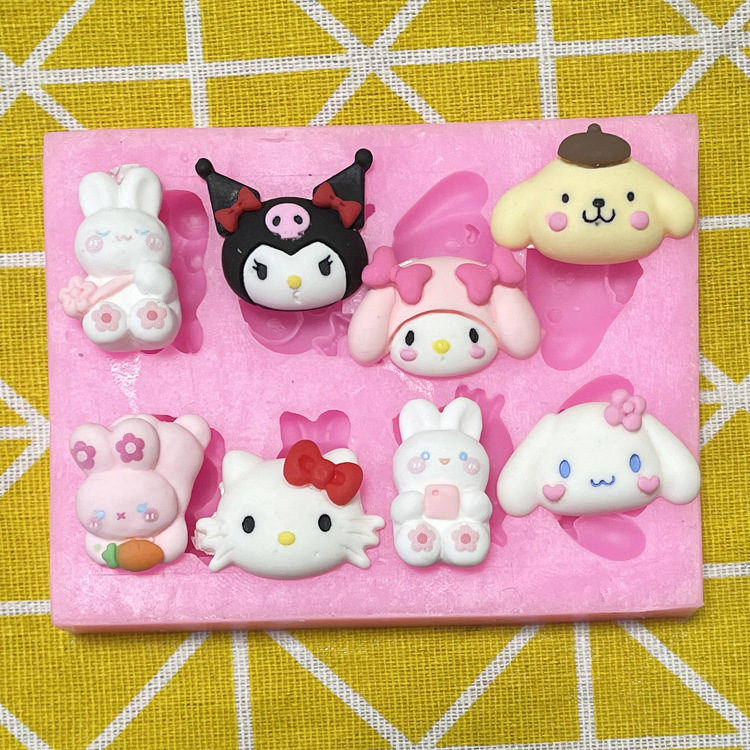 Cartoon Anime Curry Pudding Dog Kitty Mini Crystal Drops of Gypsum…