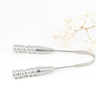 [Manufacturer Customization] Fast Shipping Stainless Steel Silver Tongue Scraper