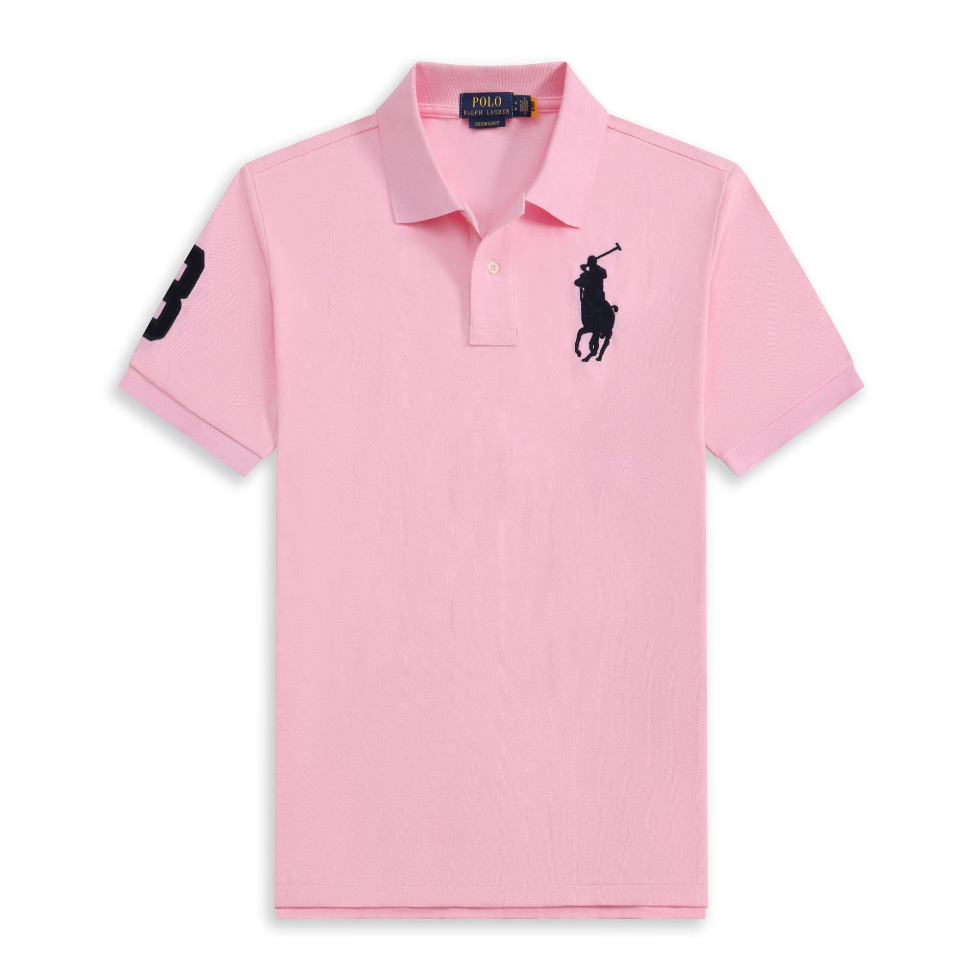POLOWALK hombre logotipo marino bordado polo con solapa de verano nuevo RL suelto casual camiseta de manga corta