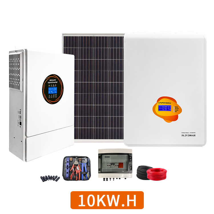 5KW-60KW全套家庭光伏储能系统家用备用储能电源太阳能发供电系统