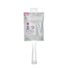 Self-standing rice spoon - sharp corner - transparent [TPX material]