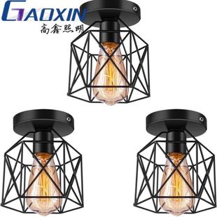 Cross-border Amazon wholesale American hot ceiling lamp Nordic Iron retro corridor aisle entrance ceiling lamp