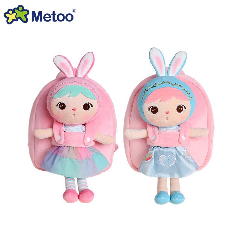 METOO RABBIT KEPPEL LOLITA SCHOOLBAG 공주 바람 어린이 배낭 유치원 어린이 선물 SCHOOLBAG