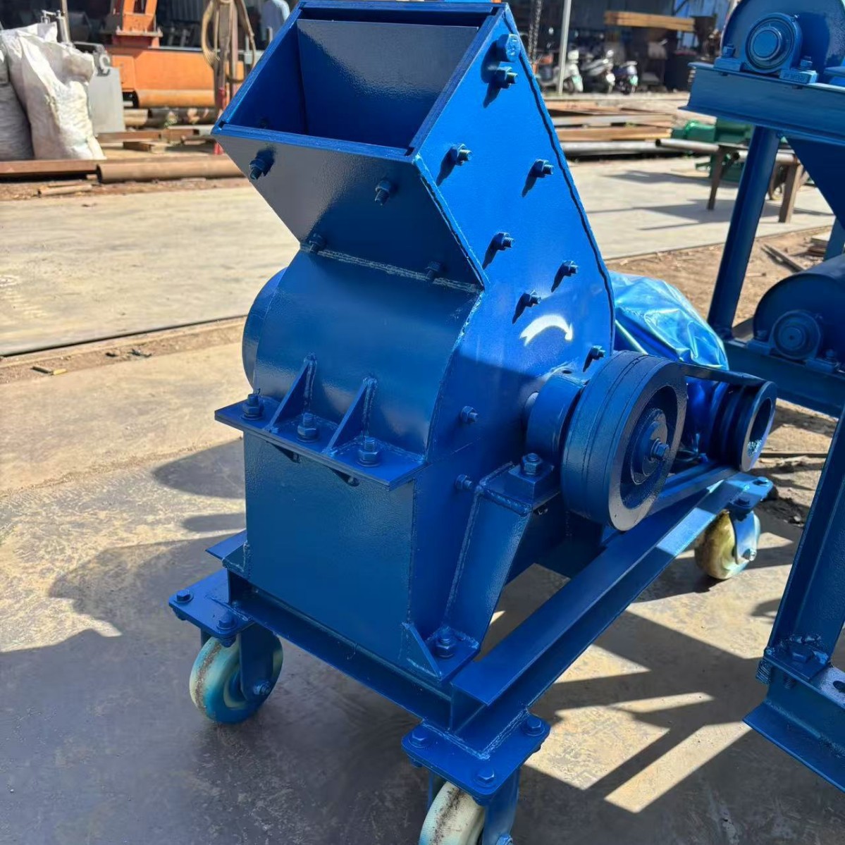 久誉机械 220V家用锤式粉碎机 小型可移动1-3mm细沙粉碎设备