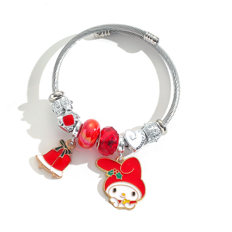pandora cartoon christmas bracelet female girlfriends bracelet student cute hello kitty cinnamoroll babycinnamoroll pendant bracelet undefined