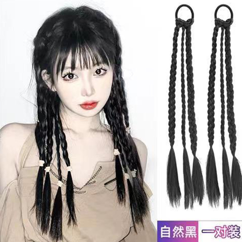 Boxing braided hair, faux hair braids, ponytail sweet cool handmade braids, fishbone braids, dirty braids, corkscrew braids, ponytail factory wholesale