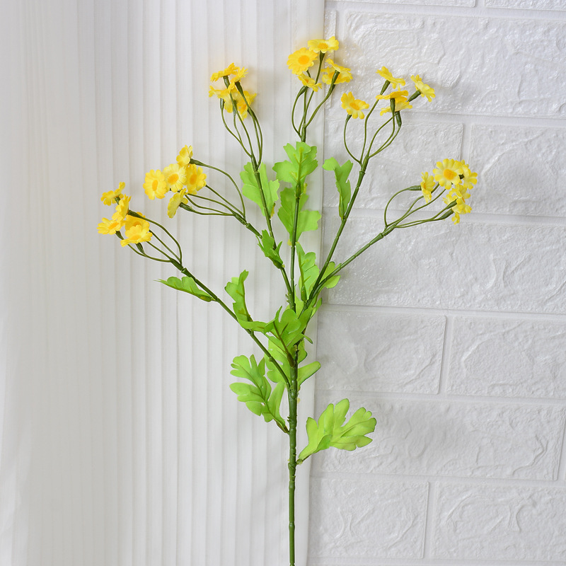 Simulación pequeña manzanilla pequeña margarita flor flor flor falsa flor flor flor flor de boda casa hotel de manzanilla flor de simulación mayorista