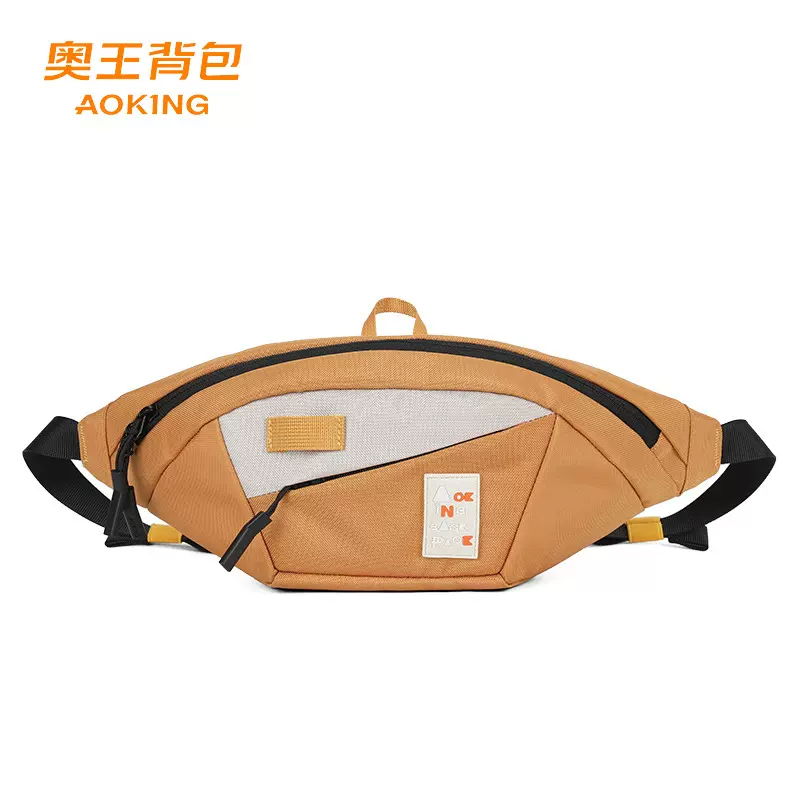 AOKING手提短途休闲旅行包出差涤纶斜跨包男休闲批发运动包腰包