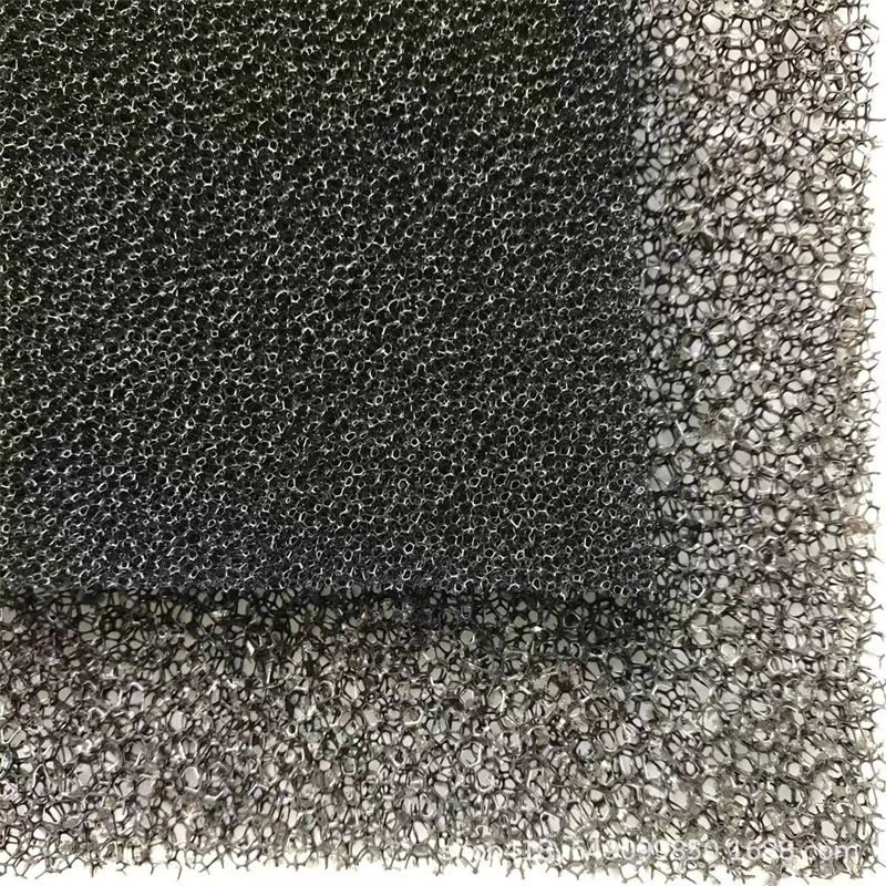 工业污水处理设备黑色过滤海绵 油水分离爆破网海绵 网状防喷泡棉