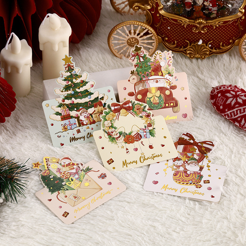 Amazon Christmas bronzing greeting card gift card gift shop Gift Card Factory wholesale blessing message card Amazon Christmas bronzing greeting card gift card gift shop Gift Card Factory wholesale blessing message card
