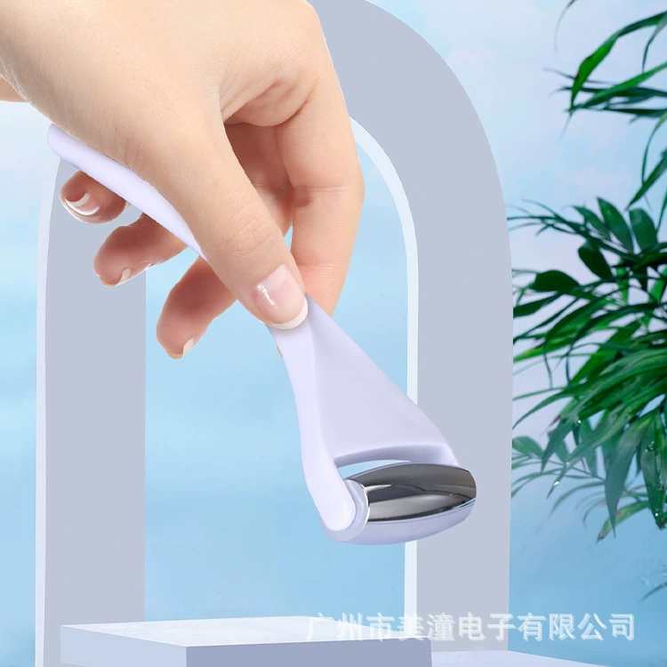 Ice, cosmetic pulls up smoothing metal massager for face