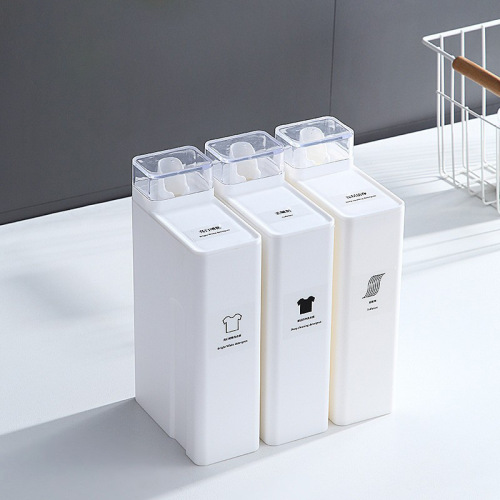 Portable Kitchen Storage Bottle for Five Grains, Noodles, Food-Grade Plastic with Measuring Cup Storage Rice Bucket