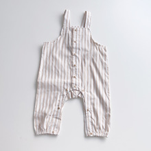 特价日本西松屋尾货8090婴儿男宝宝夏季无袖连身衣梭织速干哈衣