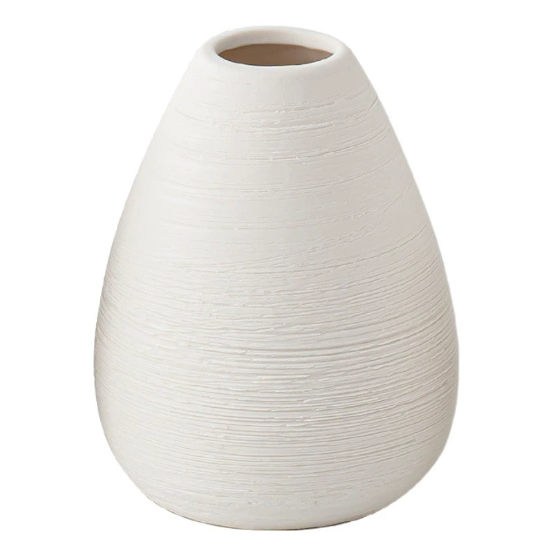 Простая полосатая керамическая ваза оптом в скандинавском стиле декоратор художественные украшения вставка сухой цветок Бытовая комбинация