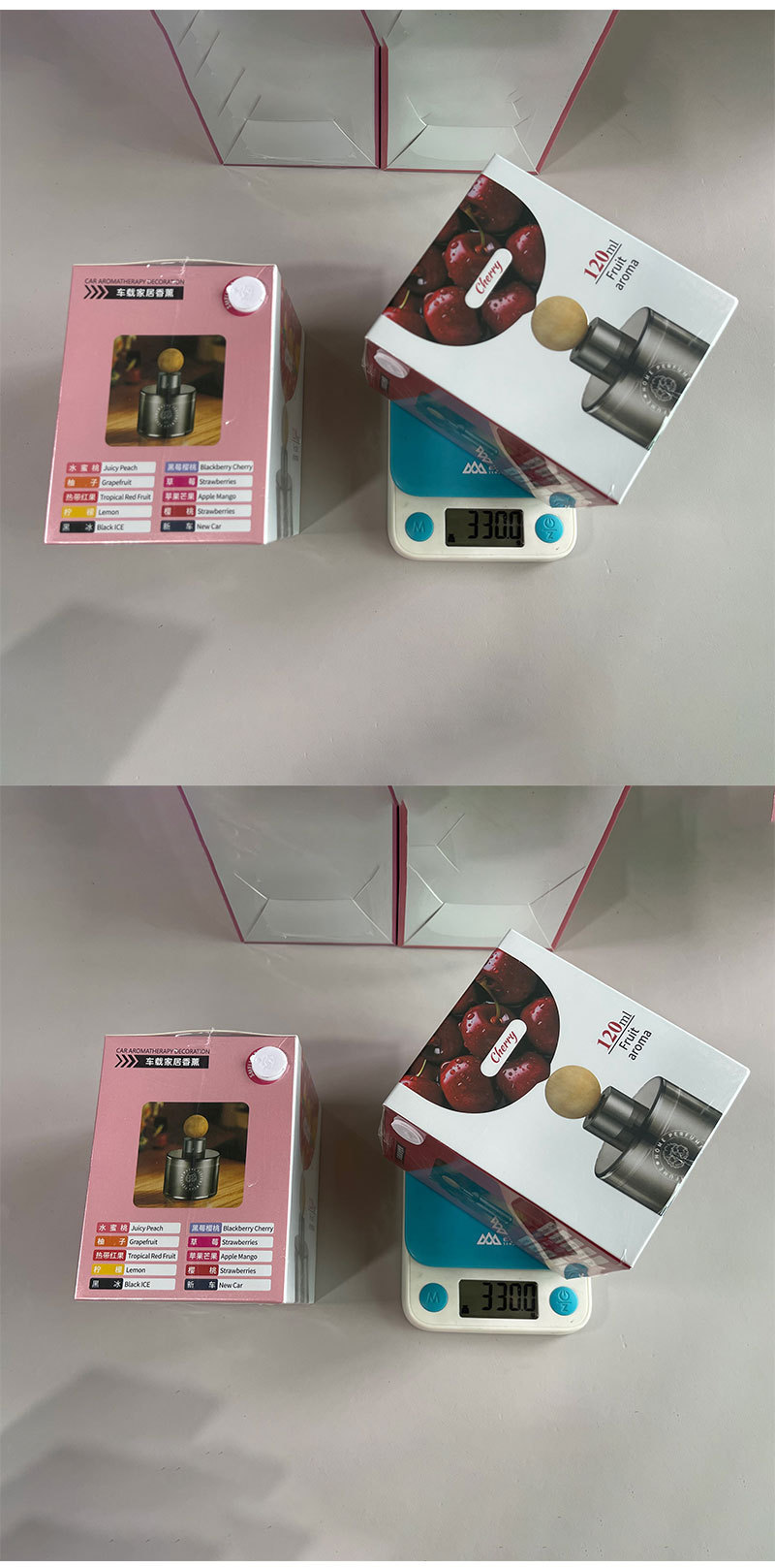 Car Aromatherapy Tropical Grape Red Fruity Car Perfume Ornaments Fresh Car Essential Oil Fragrance Long-Lasting Delivery