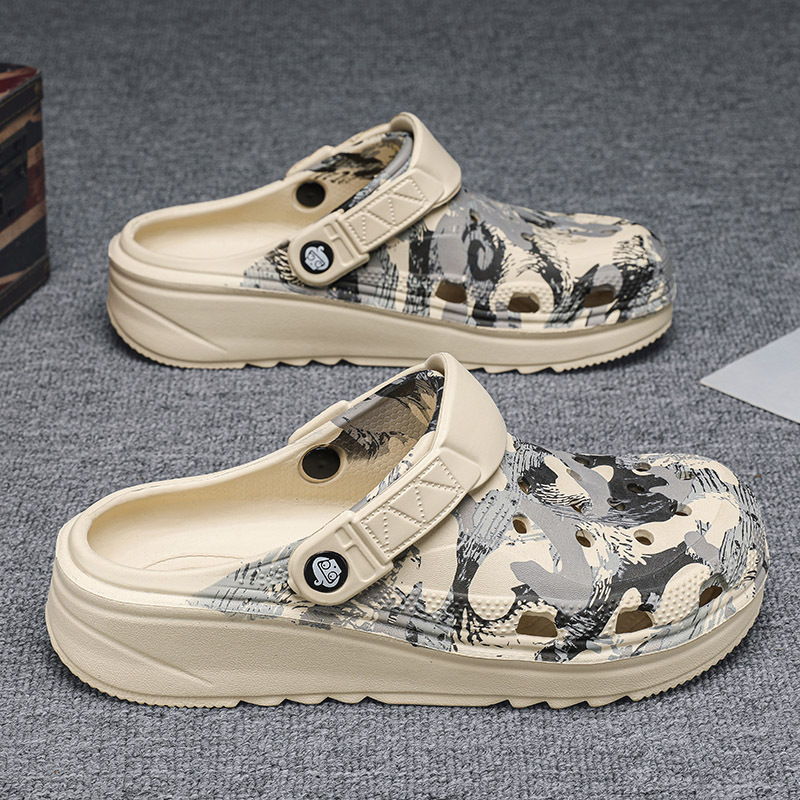 Nuevas zapatillas de verano de tamaño grande zapatillas al aire libre agujero zapatillas para usar sandalias caseras de estilo coreano de tendencia de playa