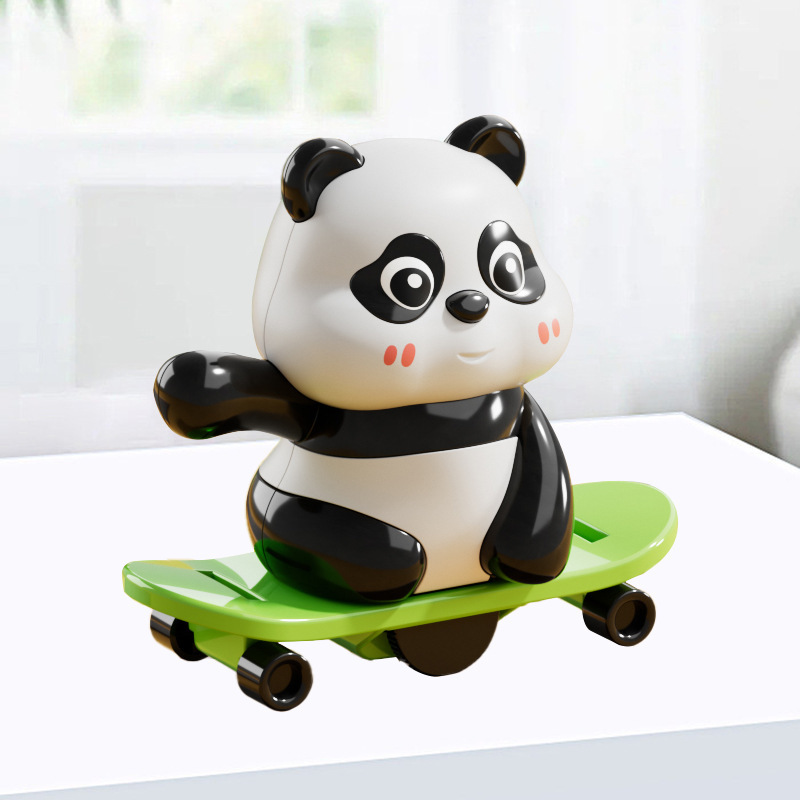 Cute Panda Total Mobilization Chain Walking Tumbling Sliding Children's National Treasure Toy Hand Figure Ornament Wholesale