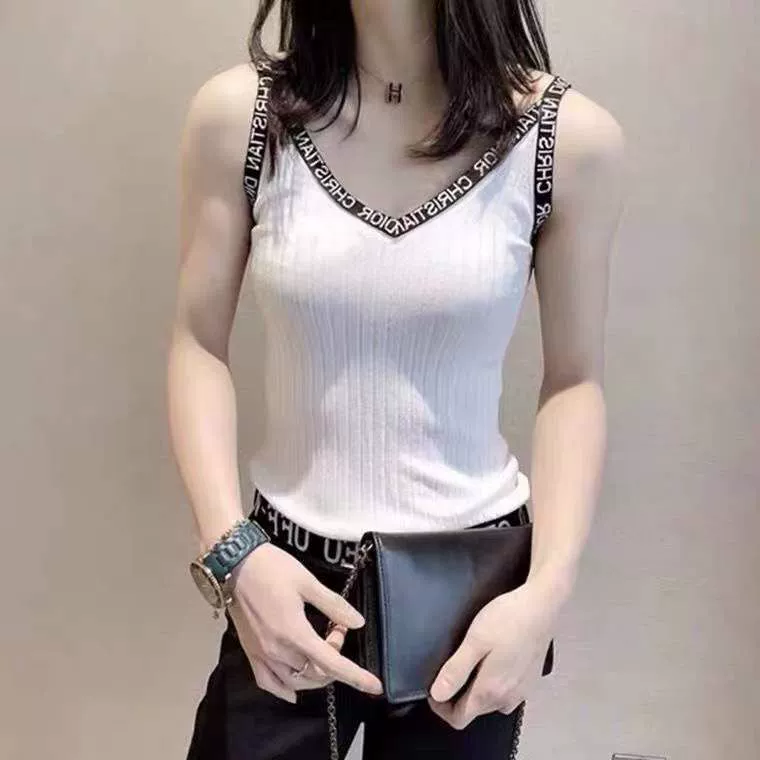 Summer top with cups sleevless, plus size, oversize