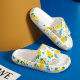 Graffiti slip-on sandals women's thick-soled coconut soft-soled slippers women's summer indoor and outdoor couple's flip-flops fashion