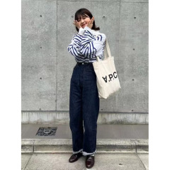 日本・韩国・APC Tote bagショルダーバッグハンドバッグショッピングバッグ手提げ袋トート大容量学生バッグ