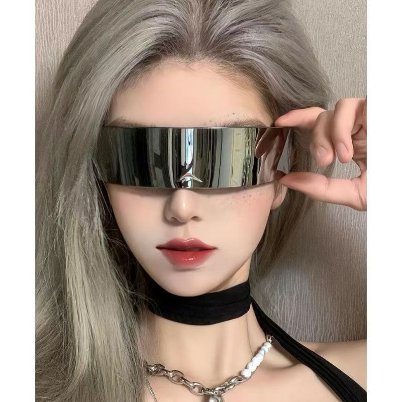 AI テクノロジーセンスメガネ SF 防光サングラス LED ディスコイン男性 Douyin インターネット有名人メガネフレーム新しい|undefined