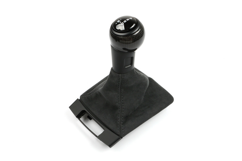 Suitable for Porsche GT4 gear shift knob, 718 Cayman, 911, Boxster, genuine leather, suede, carbon fiber gear shift cover