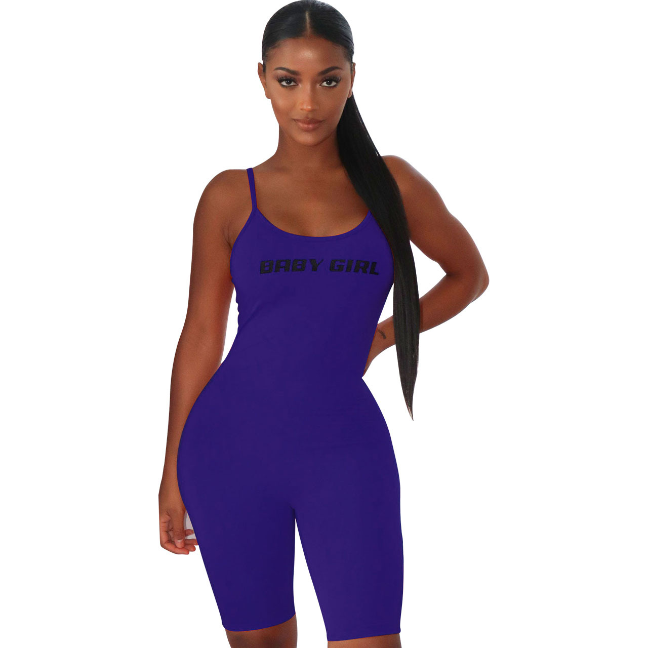 Women Site Solid Color Tight Backless Bodysuit