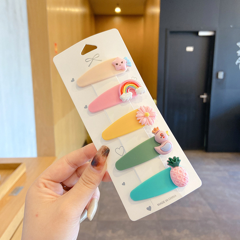 Bebé paño completo horquilla niña no duele pelo roto horquilla lindo bebé Super lindo sudor pelo clip chica accesorios para el cabello