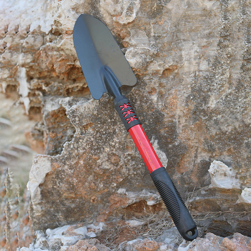 Hardware garden tools, spray-coated steel pipe, extended plastic handle, flower shovel, dual-purpose hoe, five-tooth rake, two-end busy garden shovel