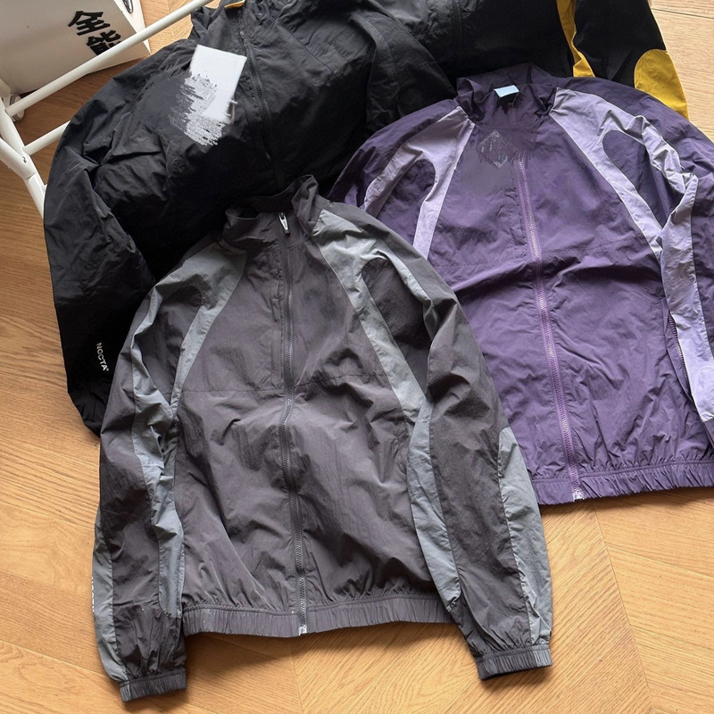 26Ss Spring and Autumn New Overseas Collaboration Men's Jacket Cross-Border Color-Blocking Couple's Casual Sportswear Jacket