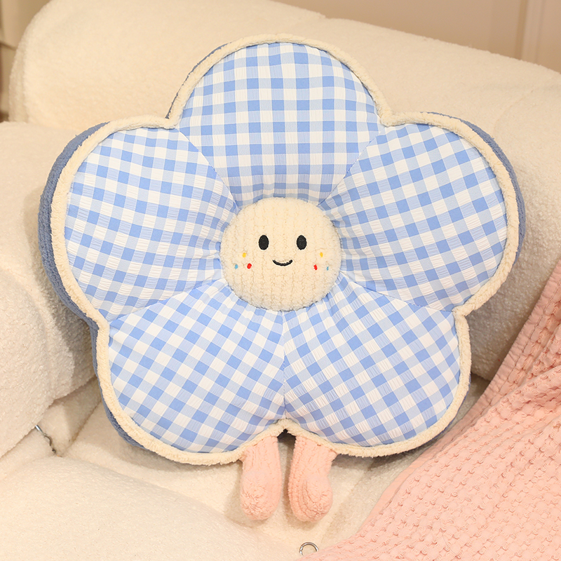 Cojín de Respaldo de Flores para Cama de Peluche, Algodón de Seda para Cama y Lectura