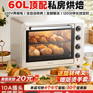 Free Shipping Commercial Oven 60 Liters Large Capacity Household New Small Private Baking Special Electric Oven Cake