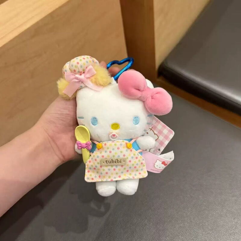 正版hellokitty包包挂件可爱厨师凯蒂猫包挂饰卡通钥匙扣挂件玩偶|undefined