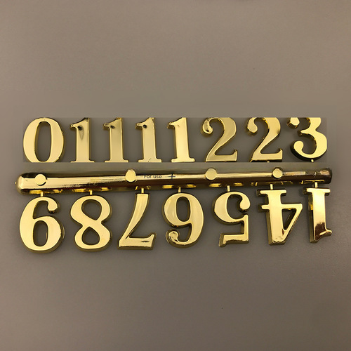 Cross-border number 1-3CM clock numbers Arabic numerals Roman numerals three colors of gold, silver, and black