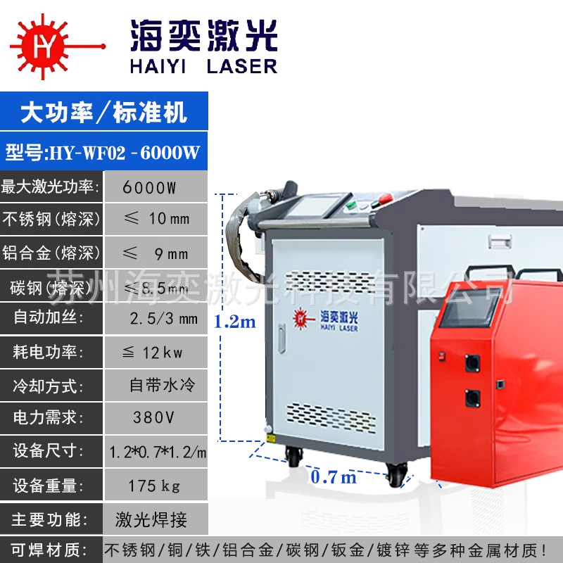 Jiangsu portátil máquina de soldadura láser de metal hoja conducto de aire tubo redondo Acero inoxidable máquina de soldadura láser industrial