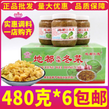 地都冬菜480g*6瓶整箱包邮潮汕特产广东粤式砂锅粥餐饮商用非500g