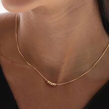 J 40084 Minimalist gold disc necklace ��Լ�߼���ԲƬ����