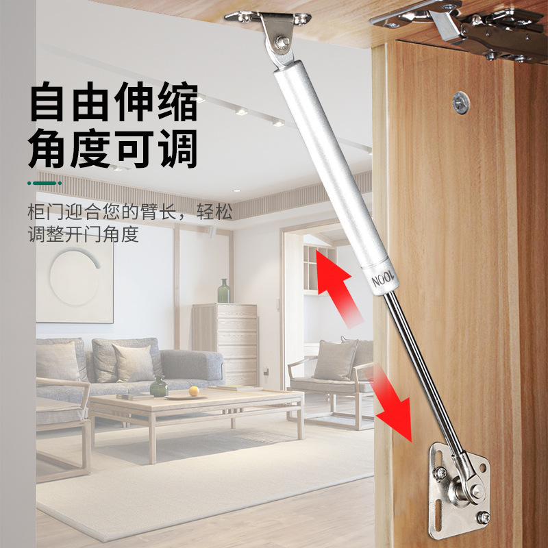 Cabeza de hierro de cobre núcleo de presión de aire Varilla de Ventas Directas telescópica soporte aéreo Gabinete de puerta abatible barra hidráulica accesorios de hardware varilla de soporte