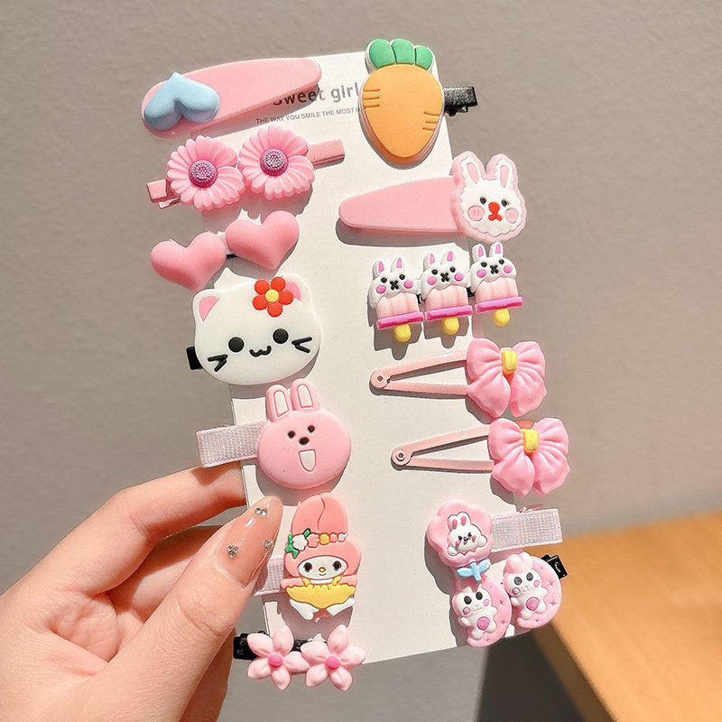 Caricatura curry clip para el cabello lateral de las mujeres clip para el cabello niños lindos clip para el cabello al por mayor