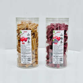 众星原味山楂条桑葚山楂条桑椹山楂干休闲解馋零食品蜜饯450g罐装